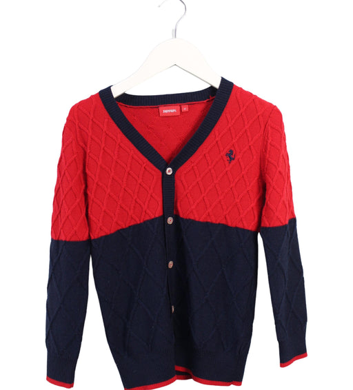 A Red Cardigans from Ferrari in size 6T for boy. (Front View)