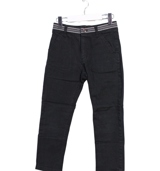 A Black Casual Pants from Comme Ça Fille in size 5T for boy. (Front View)