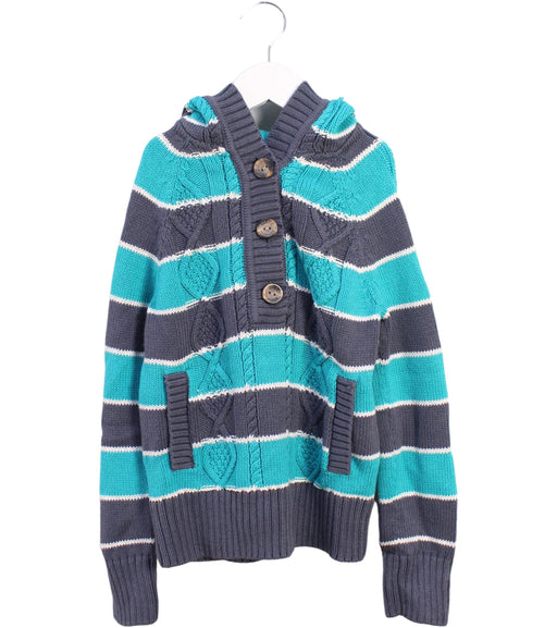 A Blue Knit Sweaters from Tommy Hilfiger in size 7Y for boy. (Front View)