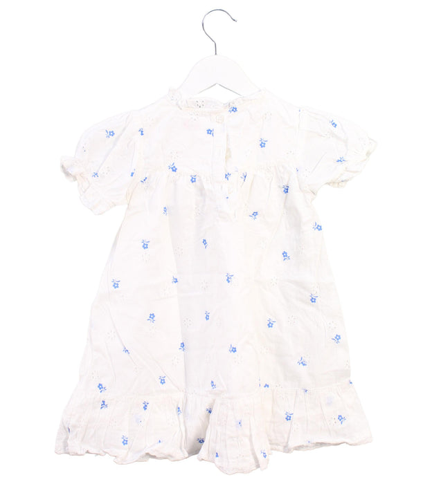 A White Short Sleeve Dresses from Cath Kidston in size 3T for girl. (Back View)