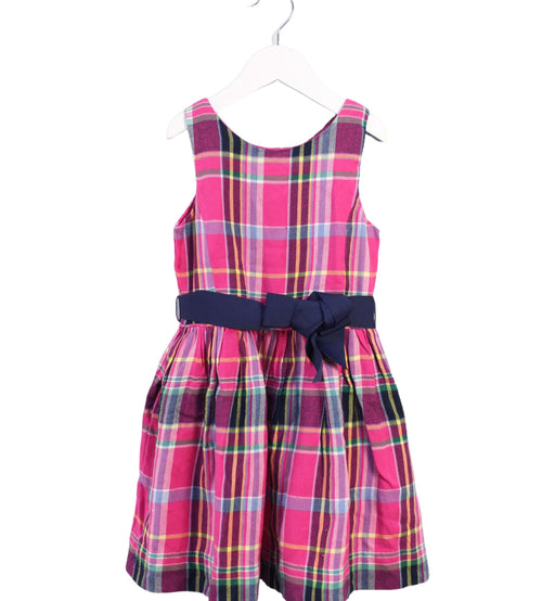 A Pink Sleeveless Dresses from Polo Ralph Lauren in size 4T for girl. (Front View)