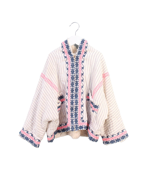 A White Lightweight Jackets from Louise Misha in size 4T for girl. (Front View)