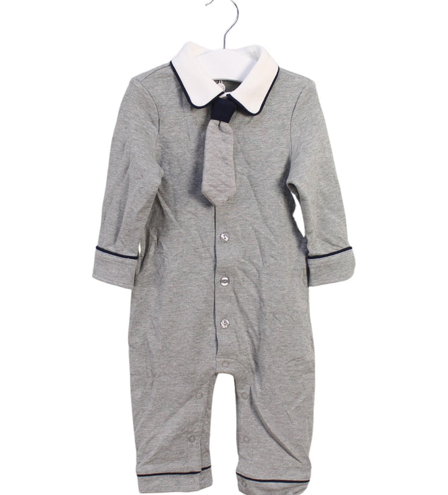 A Grey Long Sleeve Jumpsuits from Nicholas & Bears in size 6-12M for girl. (Front View)