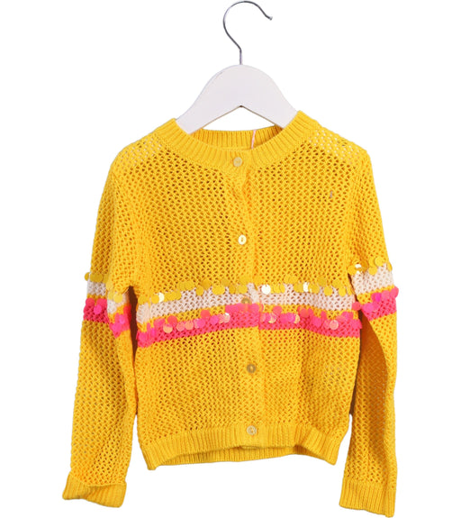 A Yellow Cardigans from Billieblush in size 4T for girl. (Front View)