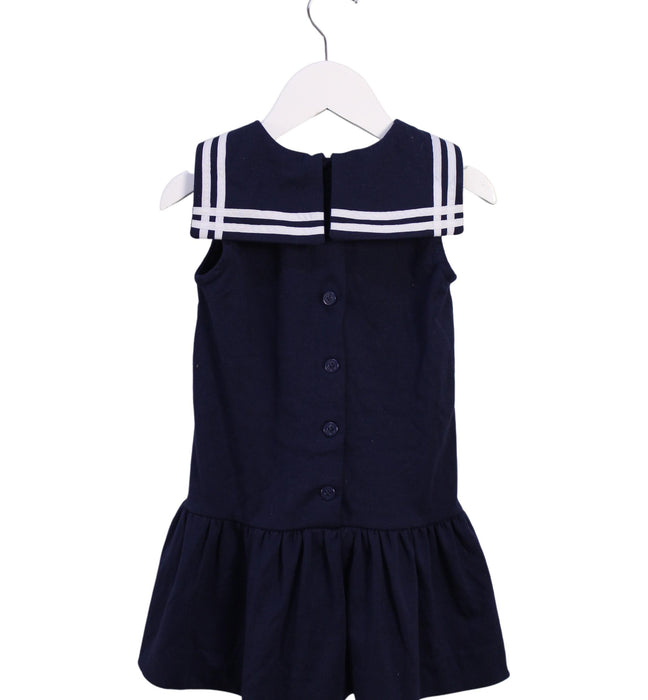 A Navy Sleeveless Dresses from Ralph Lauren in size 18-24M for girl. (Back View)