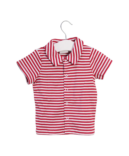 A Red Short Sleeve Tops from Rachel Riley in size 6-12M for girl. (Front View)