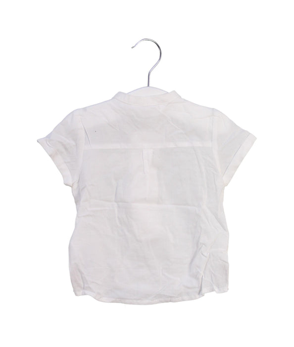 A White Short Sleeve Tops from Mayoral in size 6-12M for boy. (Back View)