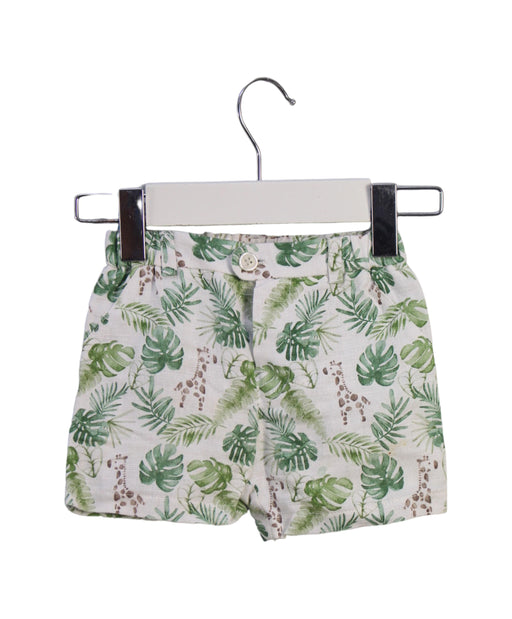 A Green Shorts from Mayoral in size 6-12M for girl. (Front View)