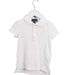 A White Short Sleeve Polos from Polo Ralph Lauren in size 4T for girl. (Front View)