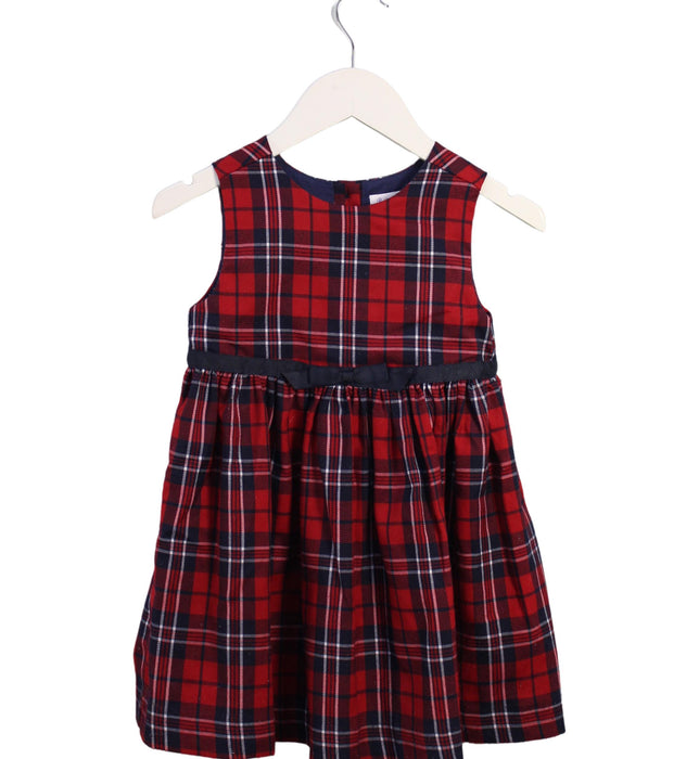 A Red Sleeveless Dresses from Rachel Riley in size 3T for girl. (Front View)