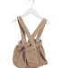 A Brown Overall Shorts from Louis Louise in size 6-12M for girl. (Back View)