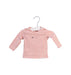 A Pink Long Sleeve Tops from Noppies in size 0-3M for girl. (Front View)