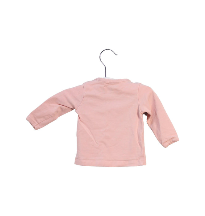 A Pink Long Sleeve Tops from Noppies in size 0-3M for girl. (Back View)