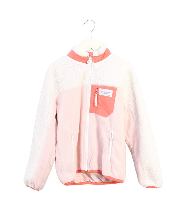 A Pink Lightweight Jackets from Moody Tiger in size 5T for girl. (Front View)