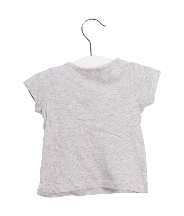 A White Short Sleeve T Shirts from Seed in size 0-3M for girl. (Back View)