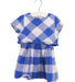 A Blue Short Sleeve Dresses from Seed in size 2T for girl. (Front View)