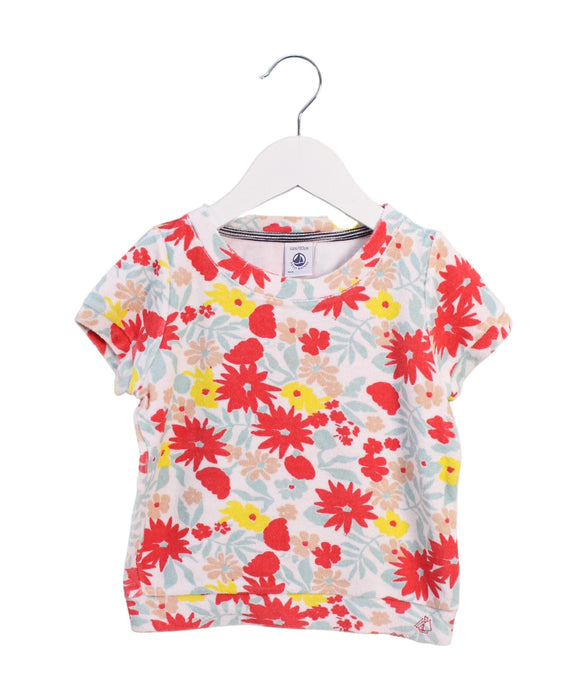 A Multicolour Short Sleeve Tops from Petit Bateau in size 4T for girl. (Front View)