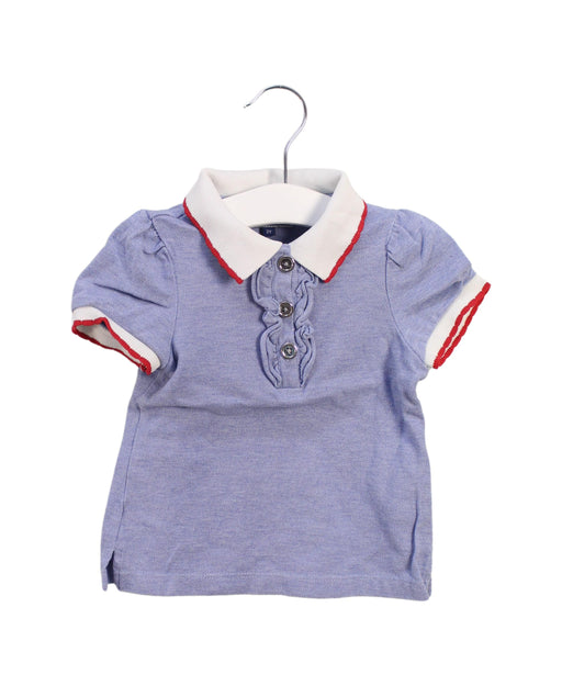 A Purple Short Sleeve Polos from Nicholas & Bears in size 2T for girl. (Front View)