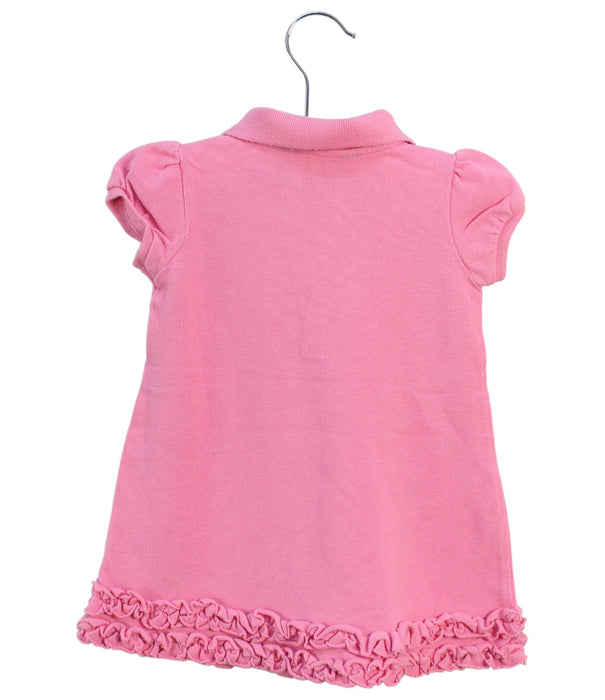 A Pink Short Sleeve Polos from Ralph Lauren in size 6-12M for girl. (Back View)