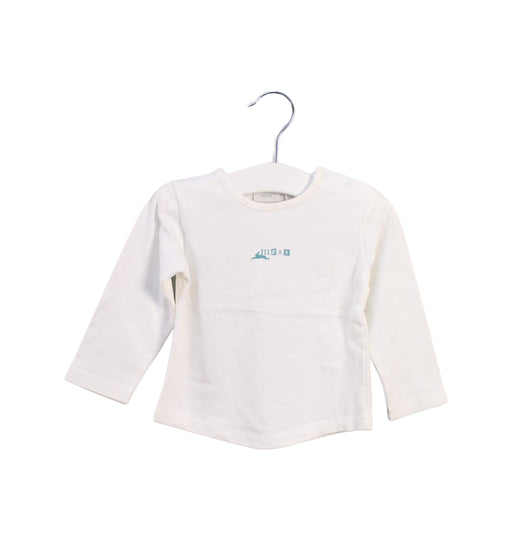 A White Long Sleeve Tops from Mexx in size 6-12M for girl. (Front View)