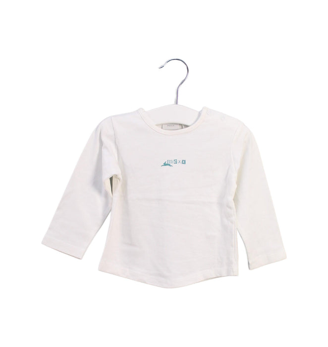 A White Long Sleeve Tops from Mexx in size 6-12M for girl. (Front View)