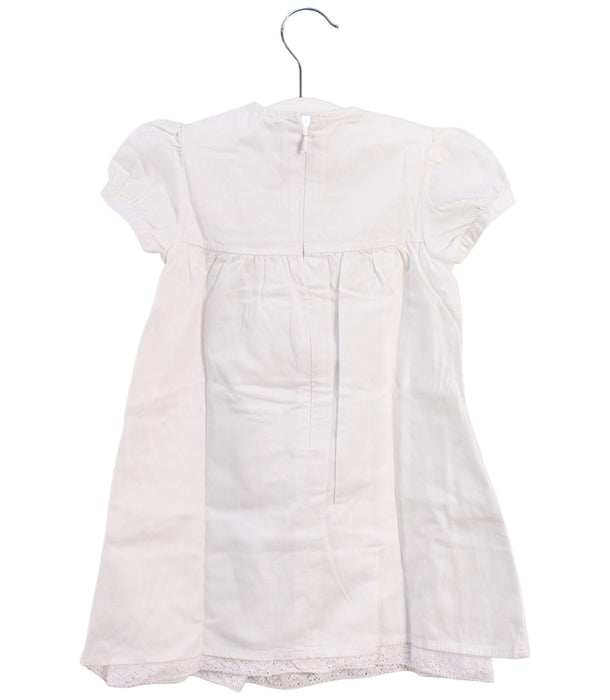 A White Short Sleeve Dresses from Chicco in size 2T for girl. (Back View)