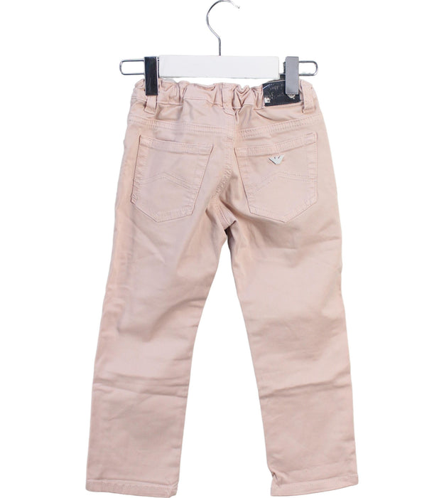 A Beige Casual Pants from Armani in size 3T for girl. (Back View)