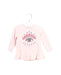 A Pink Long Sleeve Tops from Kenzo in size 6-12M for girl. (Front View)