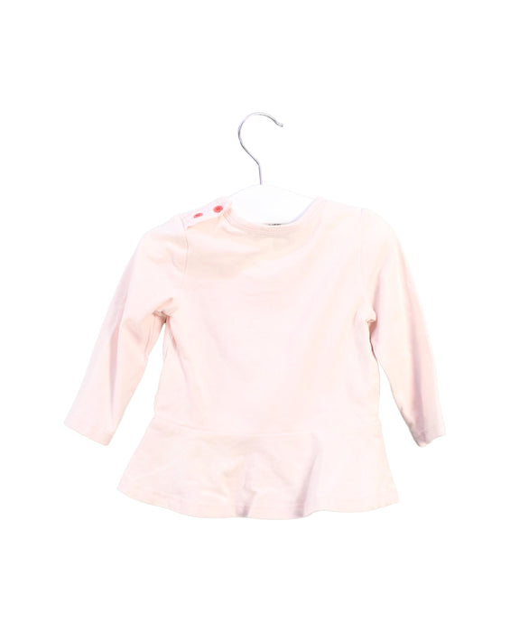 A Pink Long Sleeve Tops from Kenzo in size 6-12M for girl. (Back View)