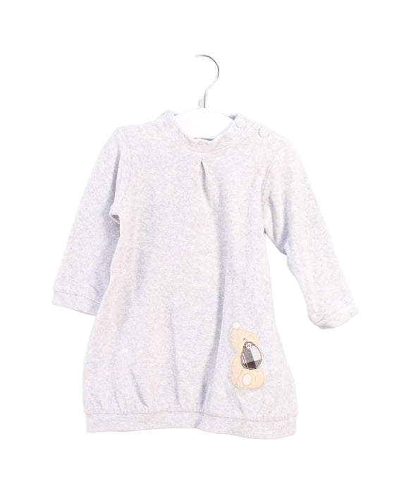 A Grey Long Sleeve Dresses from Coccodé in size 6-12M for girl. (Front View)