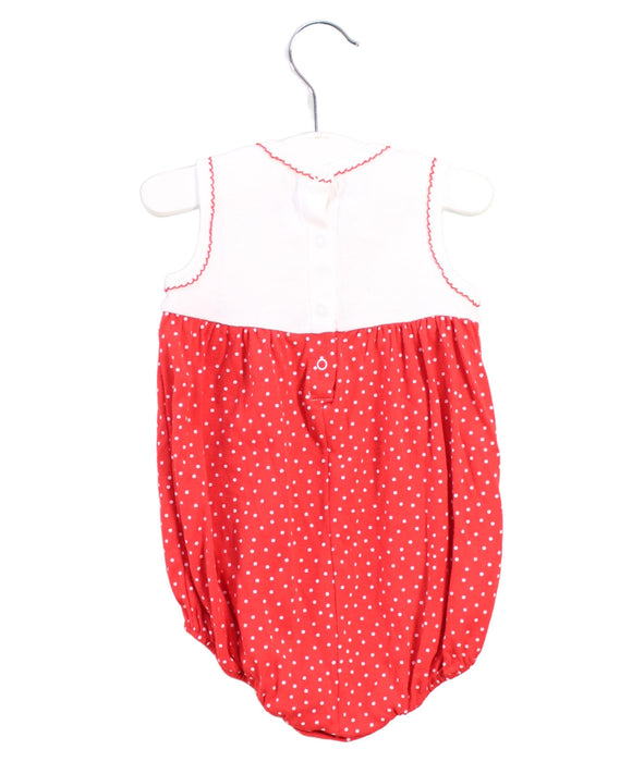 A White Sleeveless Bodysuits from Petit Bateau in size 6-12M for girl. (Back View)