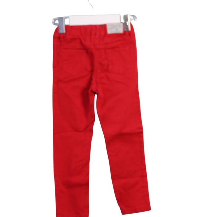 A Red Casual Pants from Petit Bateau in size 4T for neutral. (Back View)