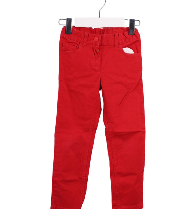 A Red Casual Pants from Petit Bateau in size 4T for neutral. (Front View)