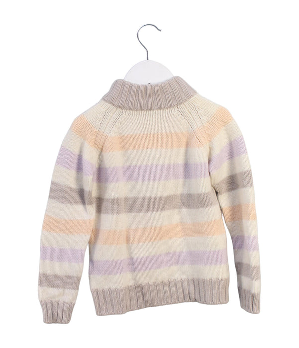 A Multicolour Knit Sweaters from Loro Piana in size 6T for girl. (Back View)