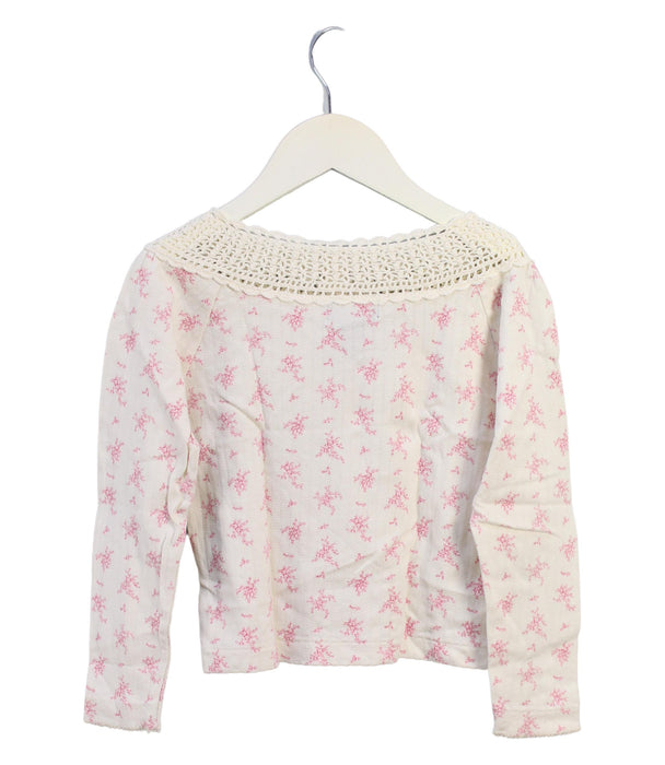 A Ivory Long Sleeve Tops from Ralph Lauren in size 5T for girl. (Back View)