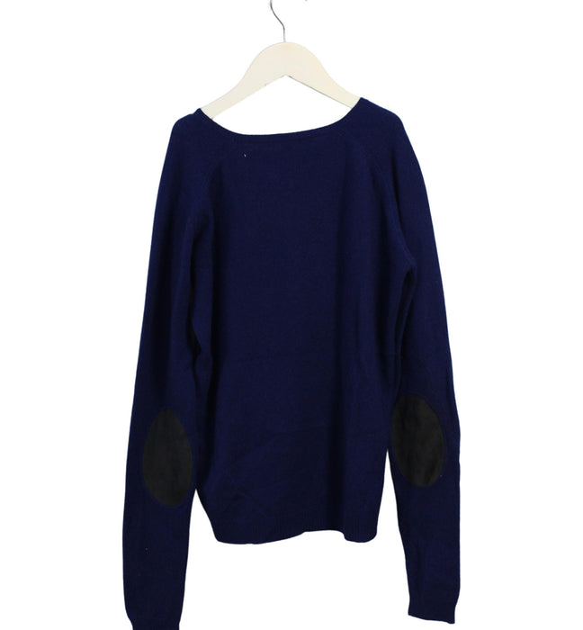 A Navy Knit Sweaters from Bonpoint in size 12Y for boy. (Back View)