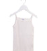 A White Sleeveless Tops from Petit Bateau in size 5T for girl. (Front View)