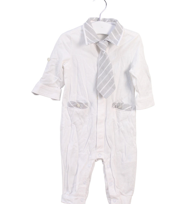 A White Long Sleeve Jumpsuits from Nicholas & Bears in size 6-12M for boy. (Front View)