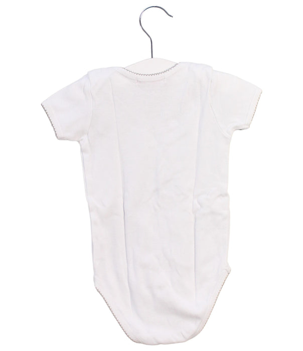 A White Short Sleeve Bodysuits from Bonpoint in size 12-18M for neutral. (Back View)