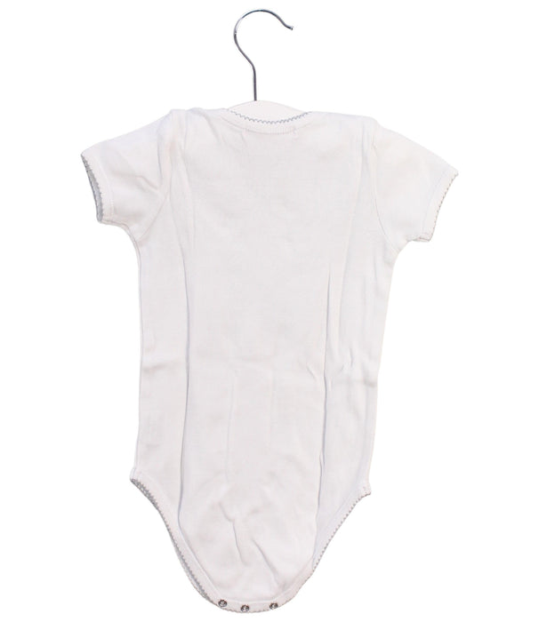 A White Short Sleeve Bodysuits from Bonpoint in size 12-18M for neutral. (Back View)