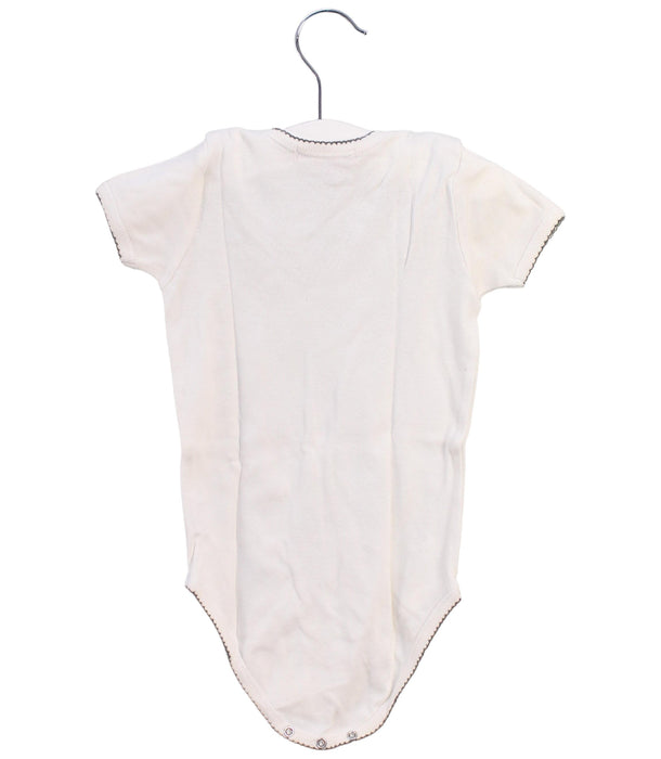 A White Short Sleeve Bodysuits from Bonpoint in size 12-18M for neutral. (Back View)