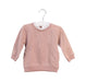 A Peach Crewneck Sweatshirts from Bonton in size 3-6M for girl. (Front View)