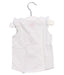 A White Sleeveless Tops from Bonton in size 12-18M for girl. (Back View)