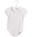 A White Short Sleeve Bodysuits from Janie & Jack in size 12-18M for girl. (Front View)