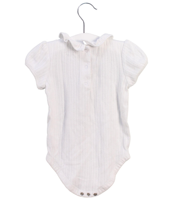 A White Short Sleeve Bodysuits from Janie & Jack in size 12-18M for girl. (Back View)