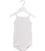 A White Sleeveless Bodysuits from Petit Bateau in size 6-12M for girl. (Front View)