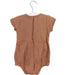 A Brown Short Sleeve Bodysuits from Bout'Chou in size 6-12M for girl. (Back View)