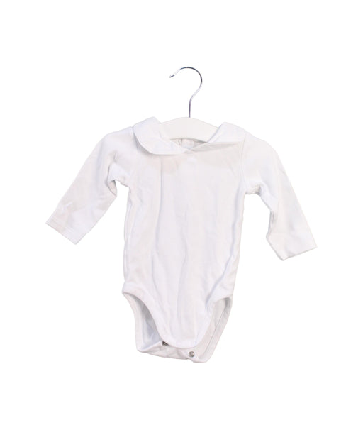 A White Jumpsuits from Jacadi in size 3-6M for girl. (Front View)