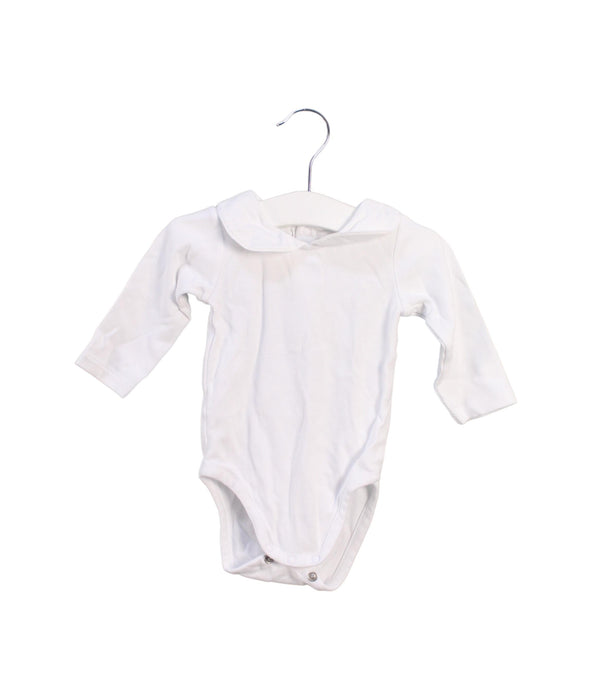 A White Jumpsuits from Jacadi in size 3-6M for girl. (Front View)