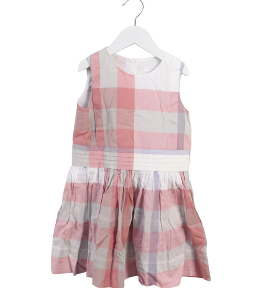 A Multicolour Sleeveless Dresses from Burberry in size 3T for girl. (Front View)